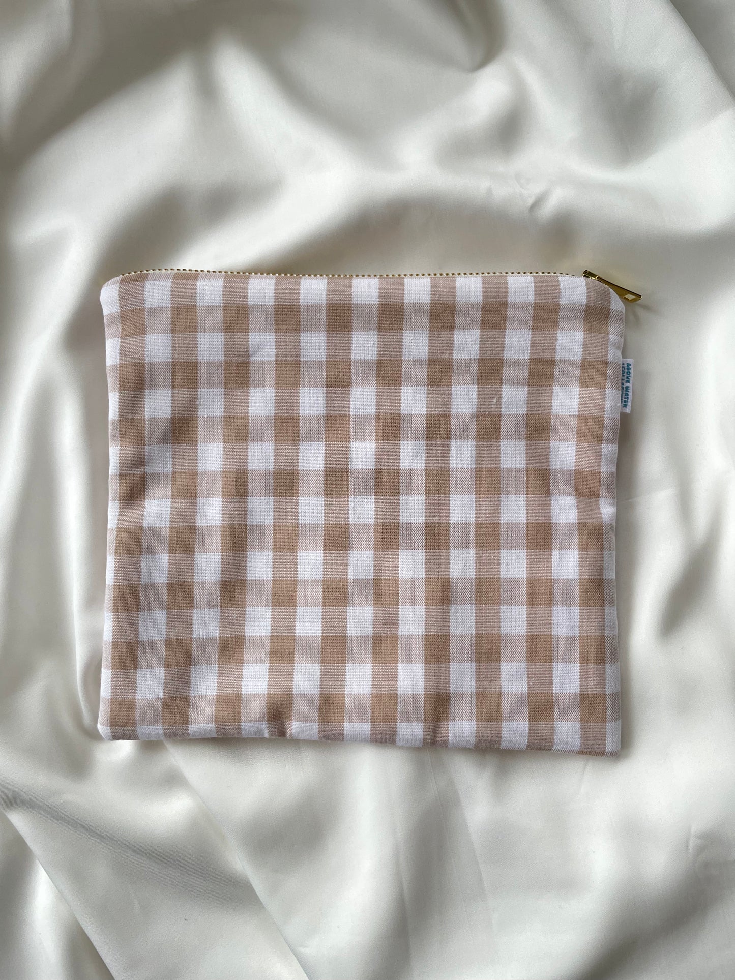 Pouch - Oatmeal Gingham